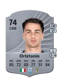 Gaetano Oristanio Rare 74 Overall Rating