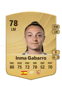 Inma Gabarro Common 78 Overall Rating