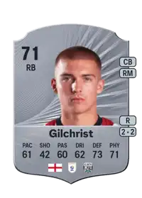 Alfie Gilchrist Rare 71 Overall Rating