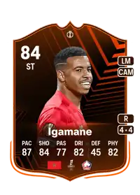 Hamza Igamane UEL Road to the Knockouts 84 Overall Rating