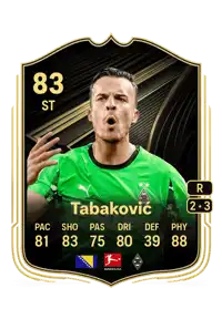 Haris Tabaković Team of the Week 83 Overall Rating