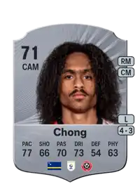 Tahith Chong Rare 71 Overall Rating