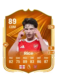 Declan Rice Star Performer 89 Overall Rating