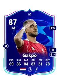 Cody Gakpo UCL Road to the Knockouts 87 Overall Rating