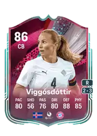 Glódís Perla Viggósdóttir Festival of Football: Captains 86 Overall Rating