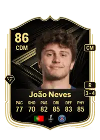 João Neves Team of the Week 86 Overall Rating