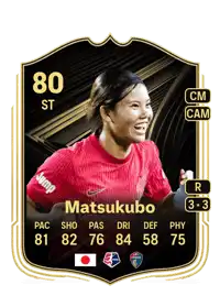 Manaka Matsukubo Team of the Week 80 Overall Rating