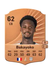 Siaka Bakayoko Rare 62 Overall Rating