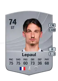 Estéban Lepaul Common 74 Overall Rating