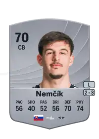 Tomáš Nemčík Common 70 Overall Rating