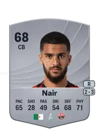 Sohaïb Nair Common 68 Overall Rating