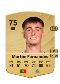 Martim Fernandes Common 75 Overall Rating