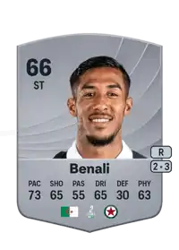 Hacène Benali Common 66 Overall Rating
