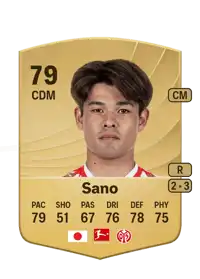 Kaishū Sano Common 79 Overall Rating