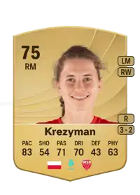 Nadia Krezyman Common 75 Overall Rating