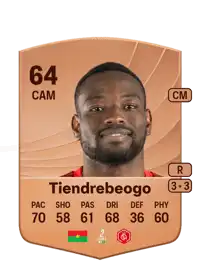 Josué Tiendrebeogo Common 64 Overall Rating