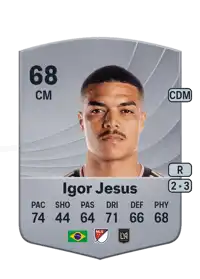 Igor Jesus Common 68 Overall Rating