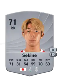 Hiroki Sekine Common 71 Overall Rating
