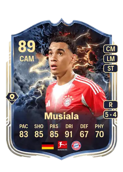 EA FC Jamal Musiala Thunderstruck